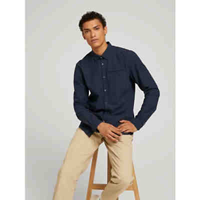 Blusen & Shirts Hemd mit Brusttasche Langarmhemden
