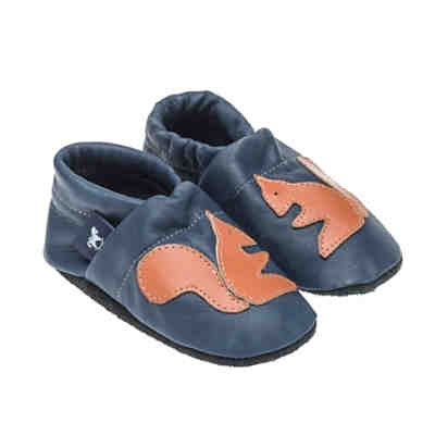 Lederpuschen / Hausschuhe / Slipper mit Eichhörnchen Hausschuhe