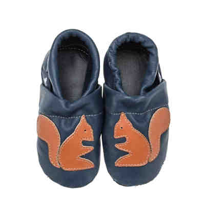 Lederpuschen / Hausschuhe / Slipper mit Eichhörnchen Hausschuhe 2