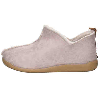 Damen Hausschuhe Slipper Hausschuh Gemütlich Puschen Textil uni Hausschuhe 2