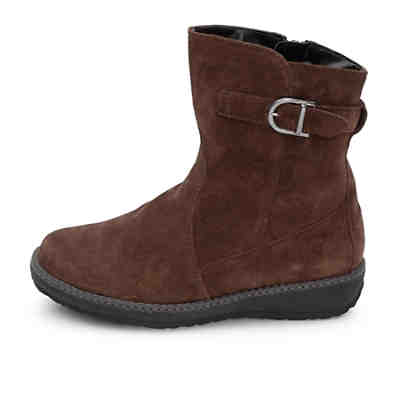 Boots Damen aus weichem Leder - Stiefeletten Damen - Damen Boots Leder - Damen Schuhe Winterstiefel Stiefeletten Damen Leder 2