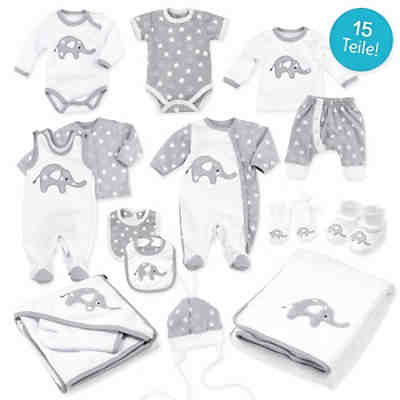 Erstausstattung-Set Little Elephant Strampler für Jungen