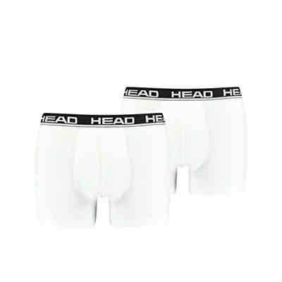 Herren Boxershort, 2er Pack - Basic, Baumwoll Stretch, einfarbig Boxershorts