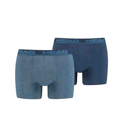 Herren Boxershort, 2er Pack - Basic, Baumwoll Stretch, einfarbig Boxershorts