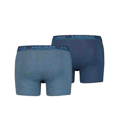 Herren Boxershort, 2er Pack - Basic, Baumwoll Stretch, einfarbig Boxershorts 2