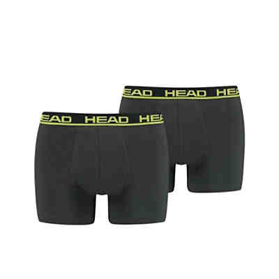 Herren Boxershort, 2er Pack - Basic, Baumwoll Stretch, einfarbig Boxershorts