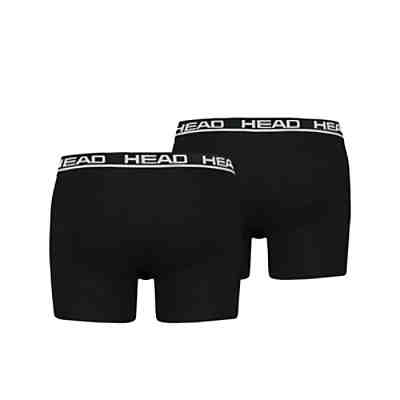 Herren Boxershort, 2er Pack - Basic, Baumwoll Stretch, einfarbig Boxershorts 2