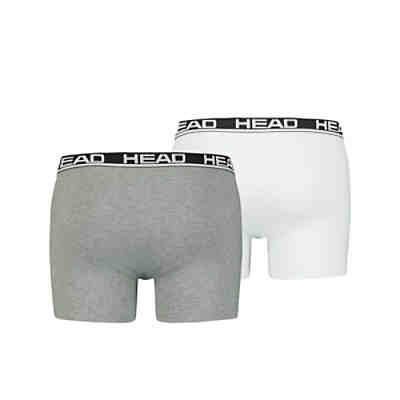 Herren Boxershort, 2er Pack - Basic, Baumwoll Stretch, einfarbig Boxershorts 2
