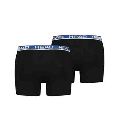 Herren Boxershort, 2er Pack - Basic, Baumwoll Stretch, einfarbig Boxershorts 2