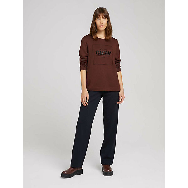 Strick & Sweatshirts Sweatshirt mit Glitzerprint Sweatshirts