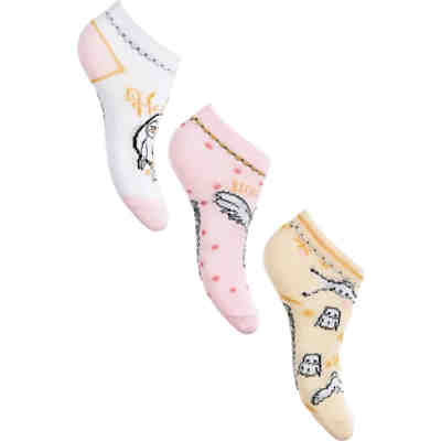 Harry Potter Sneakersocken für Mädchen 3er-Pack, Zauberer