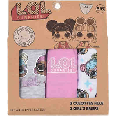 L.O.L. Slip für Mädchen 3er-Pack, Organic Cotton 2
