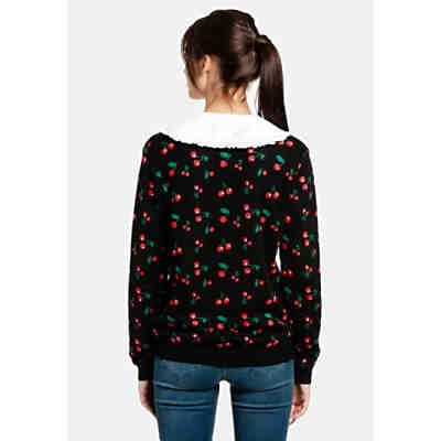 Cherries Knit Pullover & Collar female Pullover