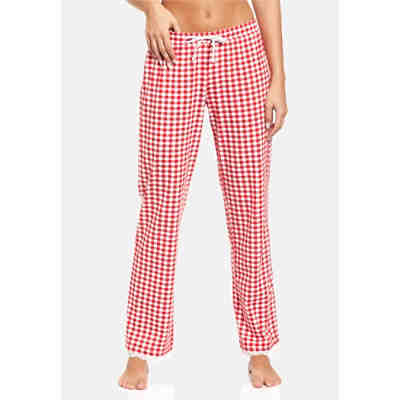 Red Plaid Pyjama Pants female Pyjamahosen 2