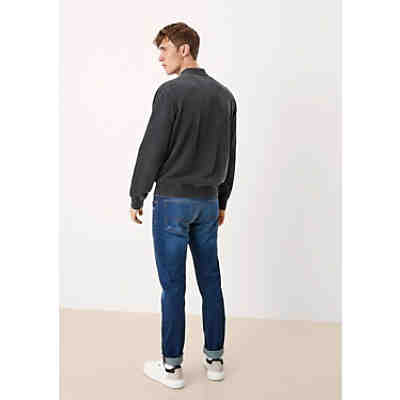 Sweatblouson mit Rippkragen Sweatjacken 2