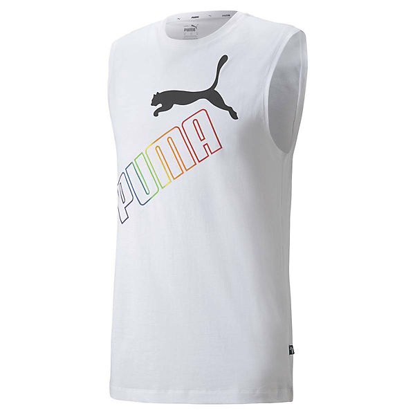Herren Tank Top - ESS+ Rainbow Sleeveless Tee, Rundhals, Baumwolle Unterhemden