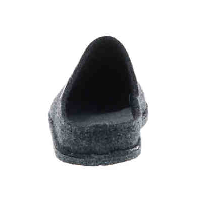 Herren Hausschuhe Slipper Pantoffeln Pantoletten Naturwollfilz anthrazit 2