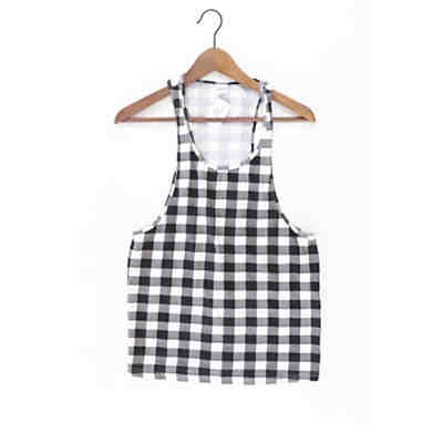 Second Hand - Top schwarz aus Baumwolle Damen Gr. S