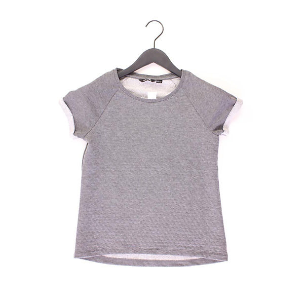 Second Hand - T-Shirt Kurzarm grau aus Polyester Damen Gr. XS