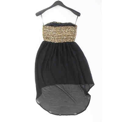 Second Hand - Bandeaukleid Ärmellos mit Pailletten gold aus Polyester Damen Gr. XS 2