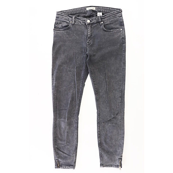 Second Hand - Straight Jeans schwarz aus Baumwolle Damen Gr. M