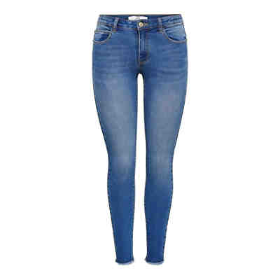 Skinny Fit Jeans Ankle Cut JDYSONJA Stretch Hose mit Fransen