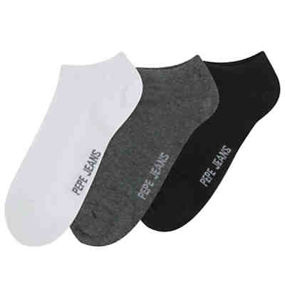 Herren Sneaker Socken 3er Pack - BRETT, einfarbig Sneakersocken