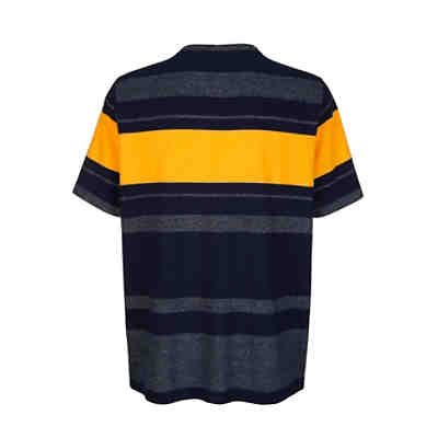 Henleyshirt mit garngefärbtem Streifenmuster rundum 2