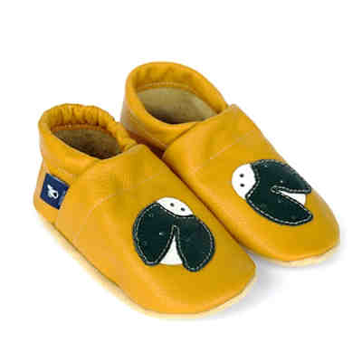 Lederpuschen / Hausschuhe / Slipper mit Marienkäfer Hausschuhe
