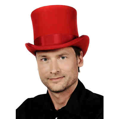 Steampunk Zylinder rot
