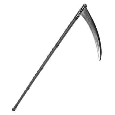 Grim Reaper Sense aus Kunststoff als Kostümzubehör für Halloween | 138cm Kostümzubehör