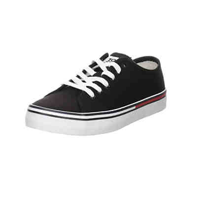 Damen Sneaker Schuhe Sneaker Sport Halbschuhe Textil uni Sneakers Low