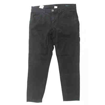 Second Hand - 7/8 Jeans schwarz aus Baumwolle Damen Gr. S