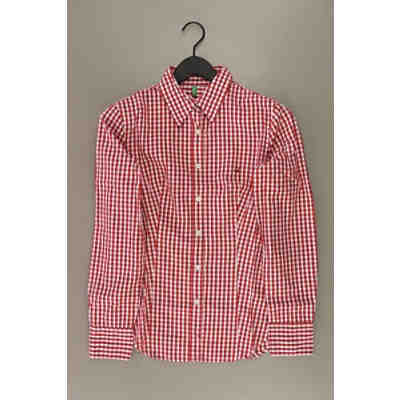Second Hand - Karobluse kariert Langarm rot aus Baumwolle Damen Gr. M