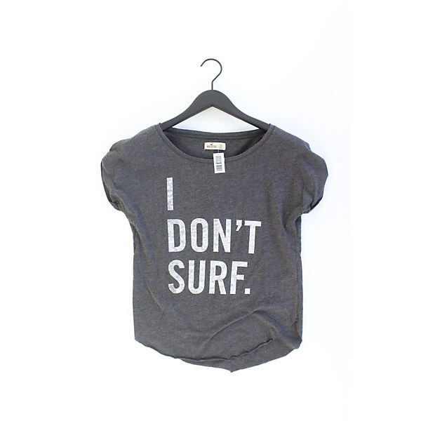 Second Hand - Hollister T-Shirt Kurzarm grau W Gr. XS