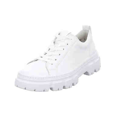 Damen Sneaker Schuhe Sneaker Sport Halbschuhe Glattleder uni Sneakers Low