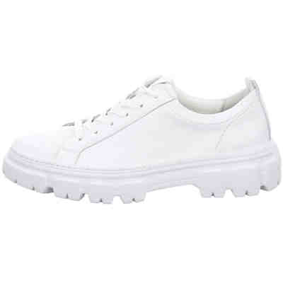 Damen Sneaker Schuhe Sneaker Sport Halbschuhe Glattleder uni Sneakers Low 2