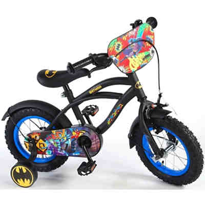 14 Zoll Kinderfahrrad mit Rücktrittbremse Cruiser Batman Schwarz 81434