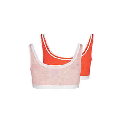 Skiny SKINY Mädchen Bustier, 2er Pack - Sport BH, Cotton Stretch Bustiers für Mädchen 2