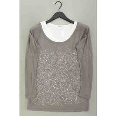 Second Hand - Longsleeve-Shirt Langarm braun aus Viskose Damen Gr. M