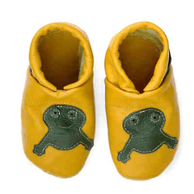 Lederpuschen / Hausschuhe / Slipper mit Frosch Hausschuhe 2