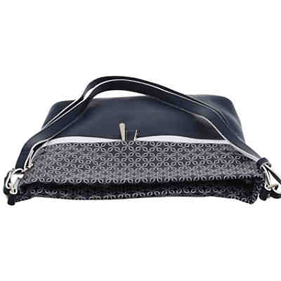 Damen Tasche Rucksack Shopper Umhängetasche Schultertasche Modena Schultertasche Synthetikkombination gemustert Umhängetaschen