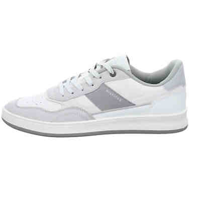 Herren Sneaker Schuhe Retro Court Mix Sneaker Sport Halbschuhe Leder-/Textilkombination uni Sneakers Low 2