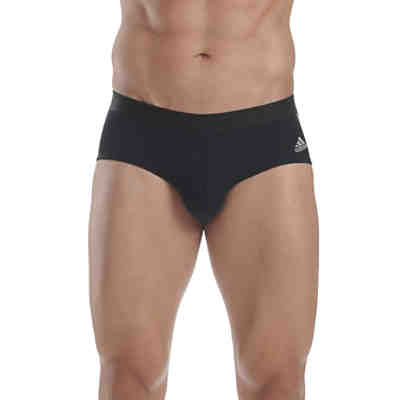 Herren Slip, 3er Pack - Briefs, Active Flex Cotton, Logo, 3 Streifen, uni Slips 2