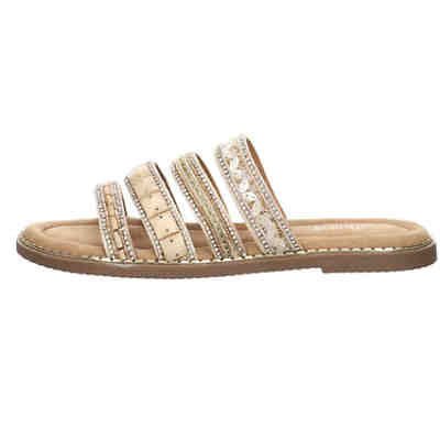 Damen Pantoletten Sandalen Dalija Pantoletta Kinderschuhe Synthetikkombination gemustert Pantoletten 2