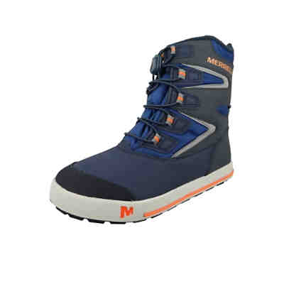 Kinder Stiefel Winterschuhe Snow Bank 3.0 WTRPF MK265184 Blau Navy/Cobalt Orange Leder Stiefel 2