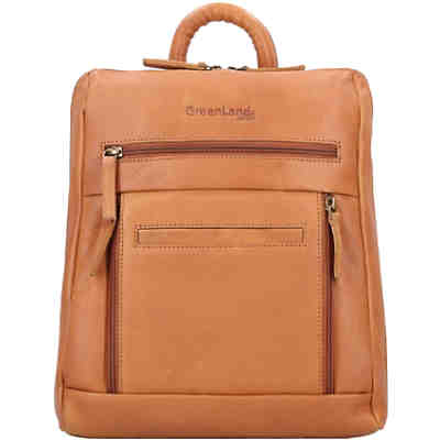 Nature City Rucksack RFID Leder 33 cm Freizeitrucksäcke