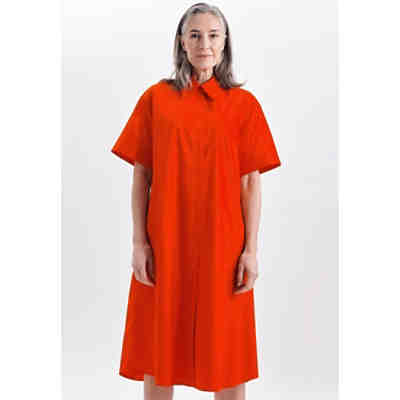 Kleid Kurzarm Uni Blusenkleider