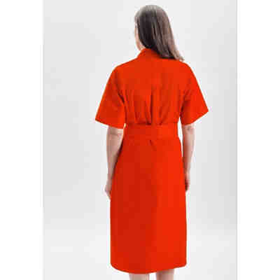 Kleid Kurzarm Uni Blusenkleider 2