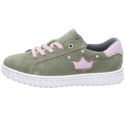 Mädchen Sneaker Schuhe Milli Schnürschuh Kinderschuhe Veloursleder gemustert Halbschuhe 2